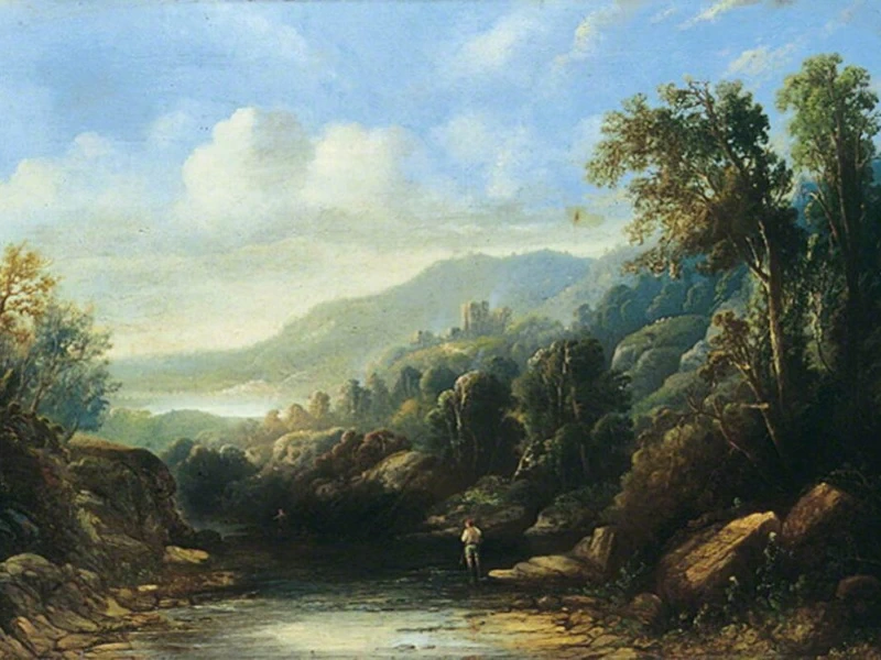 1860-Sidney Edward Paget - Paesaggio montuoso - Leeds Art Gallery